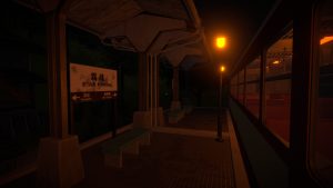 The Vanishing Train gameplay showing a mysterious abandoned railway.