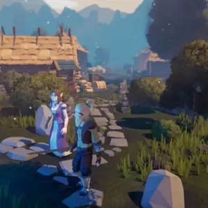 Tale of Dark Lands Nintendo Switch NSP ROM key art showing a customizable fantasy hero exploring a mysterious medieval world filled with monsters, dungeons, magical weapons, and epic RPG adventures.
