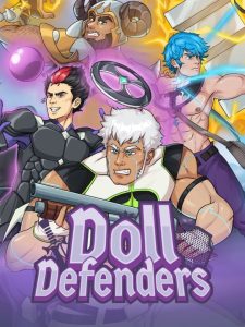 Doll Defenders tower defense battle with monsters, weapons, and sacred statue
