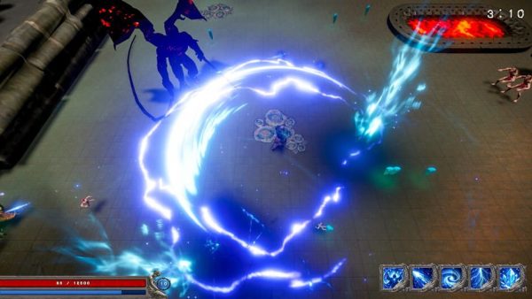 Sapphire Tempest game scene with enchanted forests and ancient ruins.